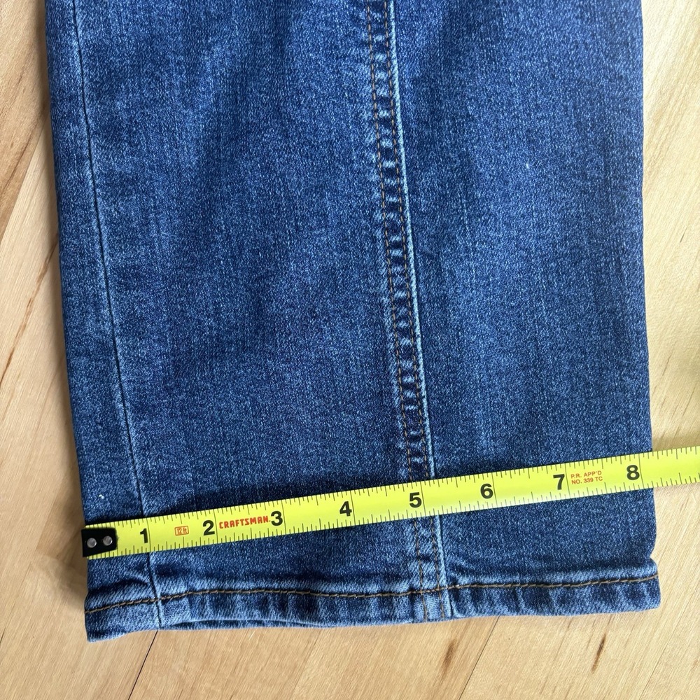 Levi's Women's Ribcage Straight Ankle Seamed Jeans 29x26 Dark Blue High Rise - Picture 8 of 13